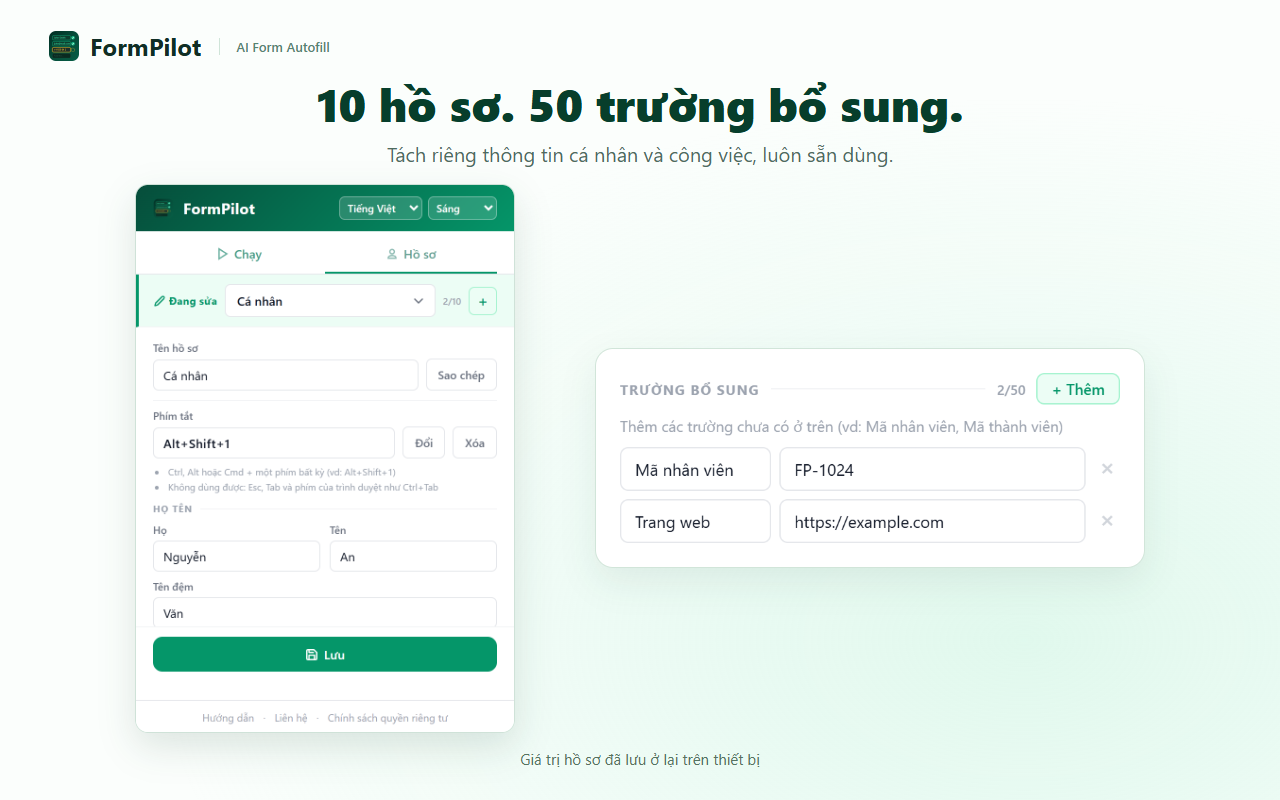 10 hồ sơ. 50 trường bổ sung.
